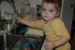 Boy Doing Dishes