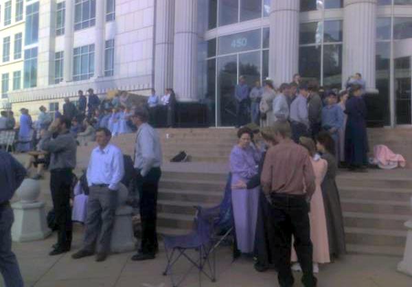 FLDS Protest at Matheson Courthouse